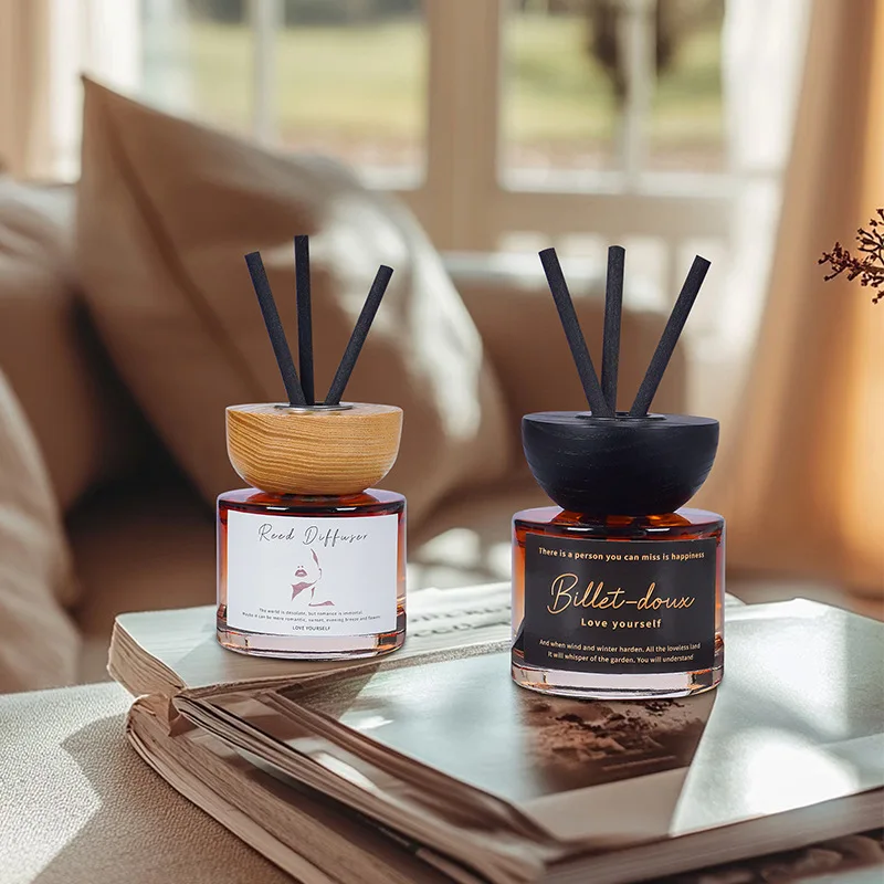 120ml Reed Diffuser Oil Set Natural Aromatherapy Essential Oil with Fiber Sticks Long Lasting Home Fragrance Decor Hot Sale