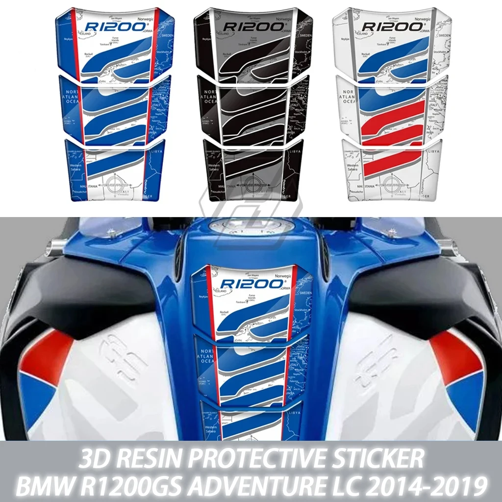 For 2014-2019 BMW R1200GS Adventure LC 3D resin motorcycle modification fuel tank pad sticker kit