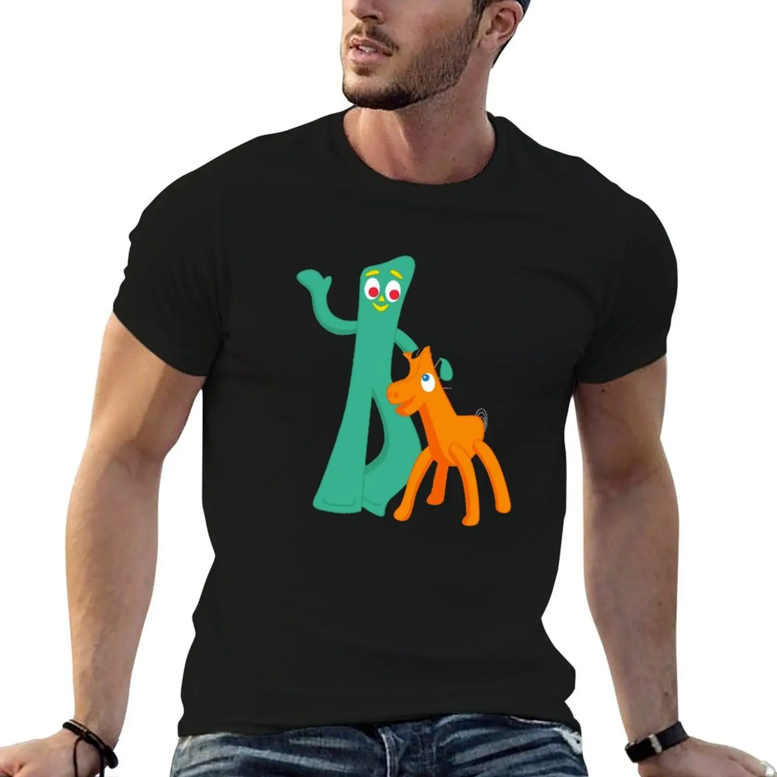 

Gumby and pokey T-Shirt man t shirt luxury funny t shirts man anime tshirt T-Shirt