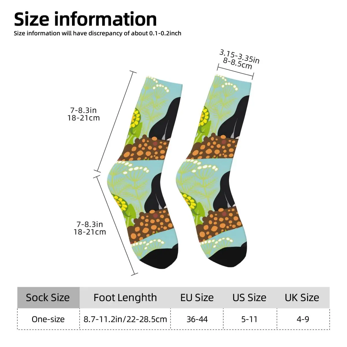 Krtek The Little Mole Socks Shopping 3D Print Boy Girls Mid-calf Sock