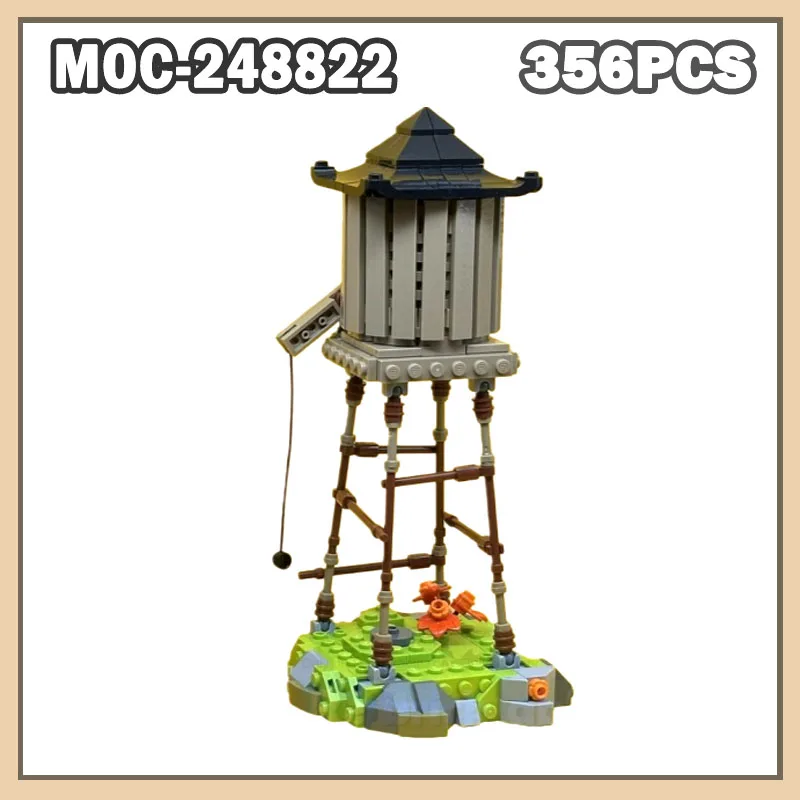 

MOC-248822 Water Tower Building Block Model Brick Set Creative Assembly Holiday Gifts Creativity Toys Kid Gifts 356PCS