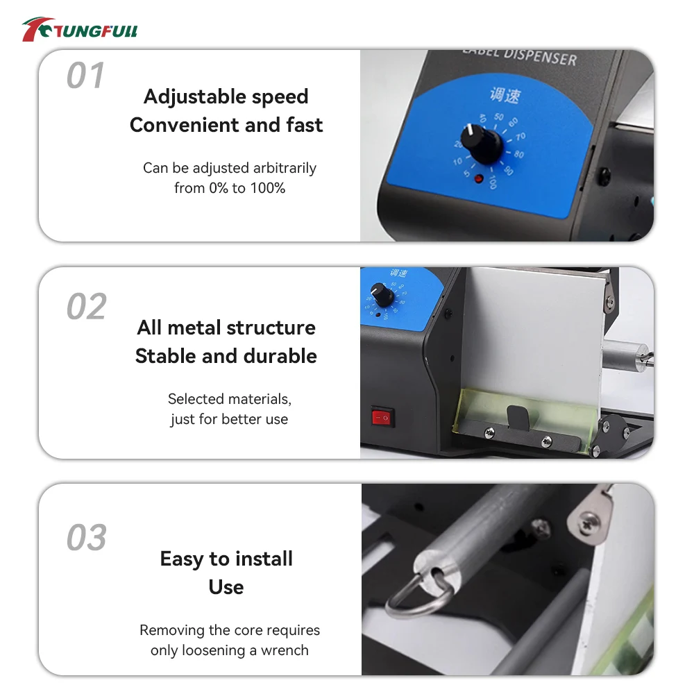 Automatic Label Dispenser Self‑adhesive Waybill Auto Label Peeler Sticker Stripping Machine For Warehouse Shipping Packaging - view 3