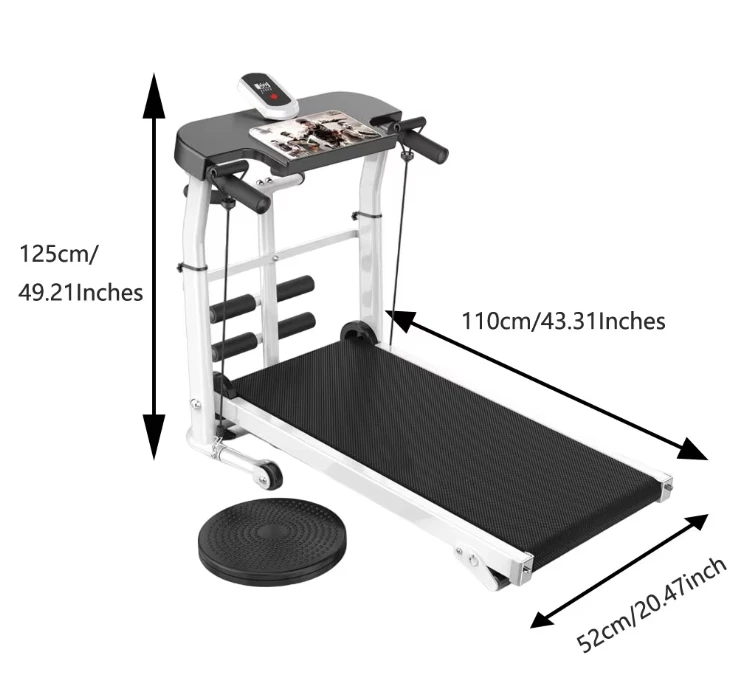 manual multi function electric folding treadmill  home use exercise running treadmill for running machine fitness equipment