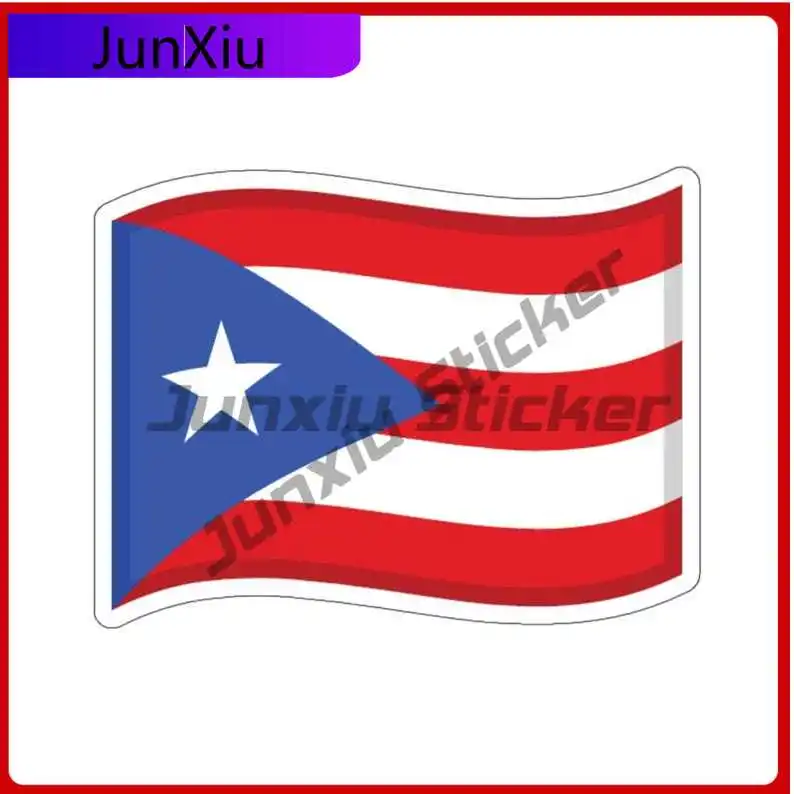 

Puerto Rico Flag Sticker Boricua Stickers Decoration For Car Bicycle Skateboard Laptop Rv Camper Windows Phone Case Stickers Pvc