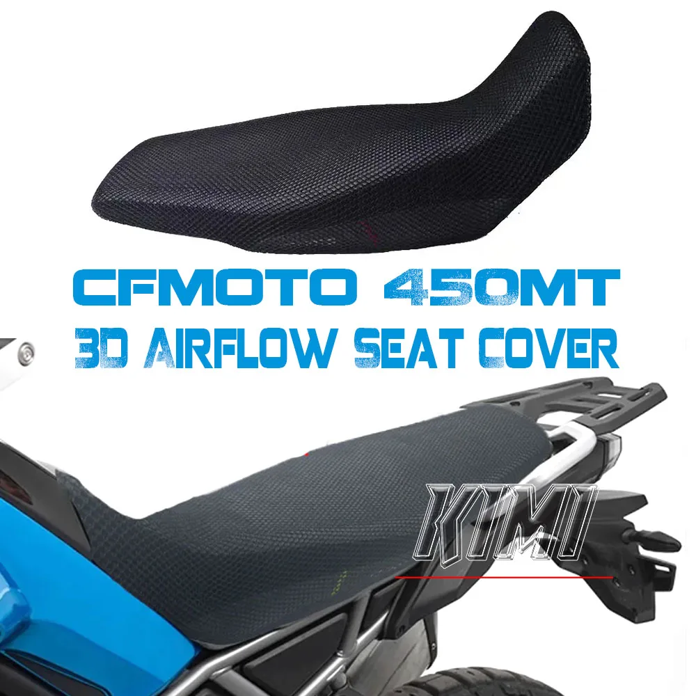 Motorcycle Protecting Cushion Seat Cover 3D Net Seat Cover For CFMOTO 450 MT 450MT MT450 Nylon Fabric Saddle Seat Cover