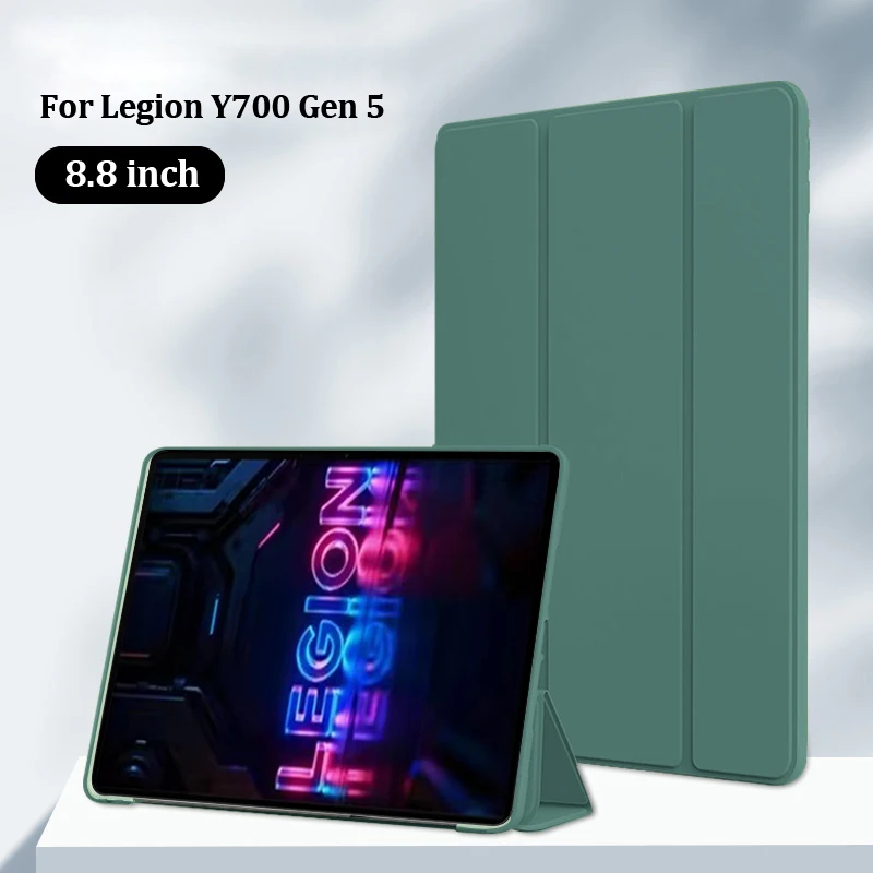 

Чехол для Lenovo Legion Y700 Gen 5, 8,8 дюйма, из искусственной кожи, с мягкой задней панелью из ТПУ и подставкой, для планшета Legion 5-го поколения Y700 2026