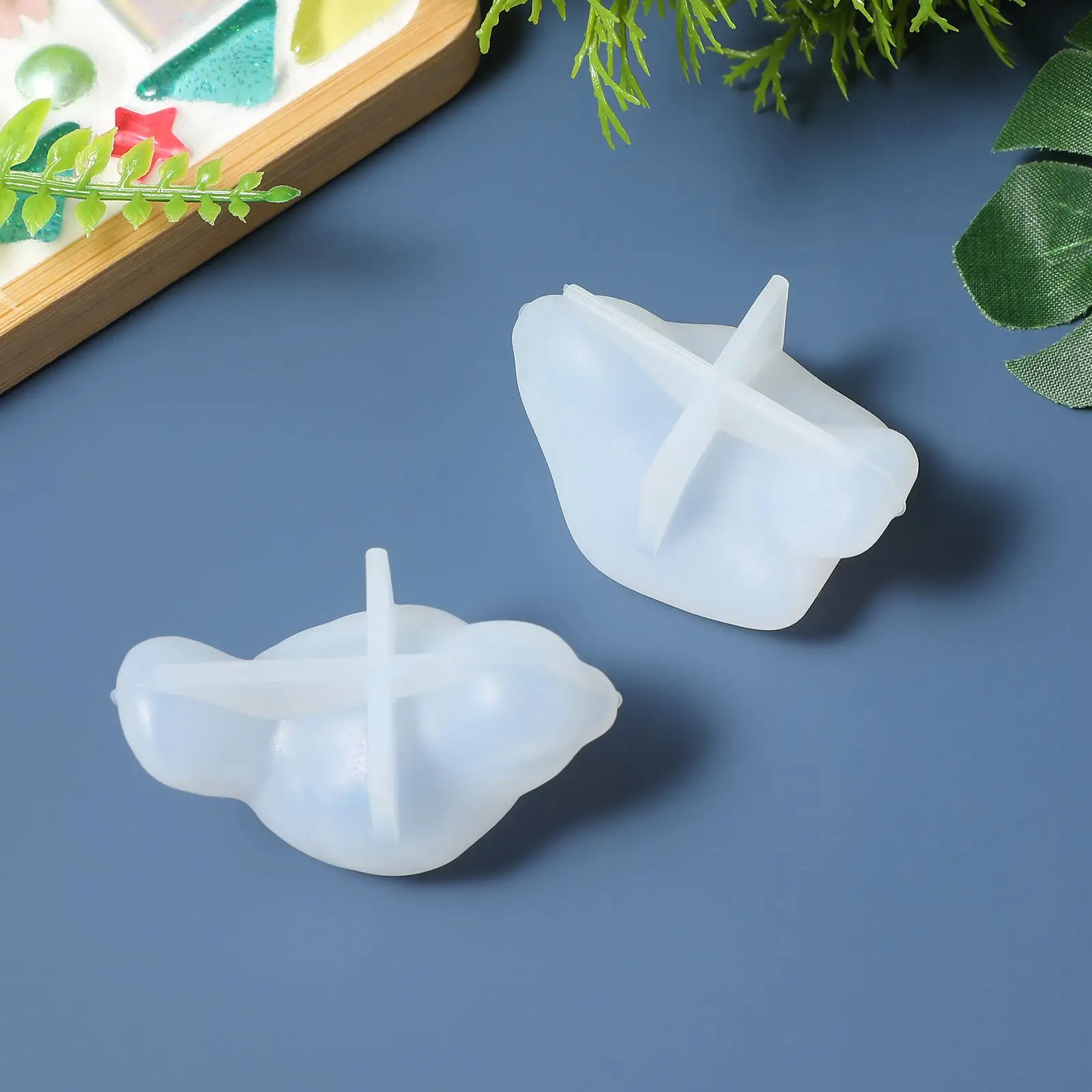 

2pcs Imitation Bird Animal Silicone Molds DIY Crystal Epoxy Resin Mould Plastic 3D Bird Mold Cartoon Pendant Adorable Bird Mold