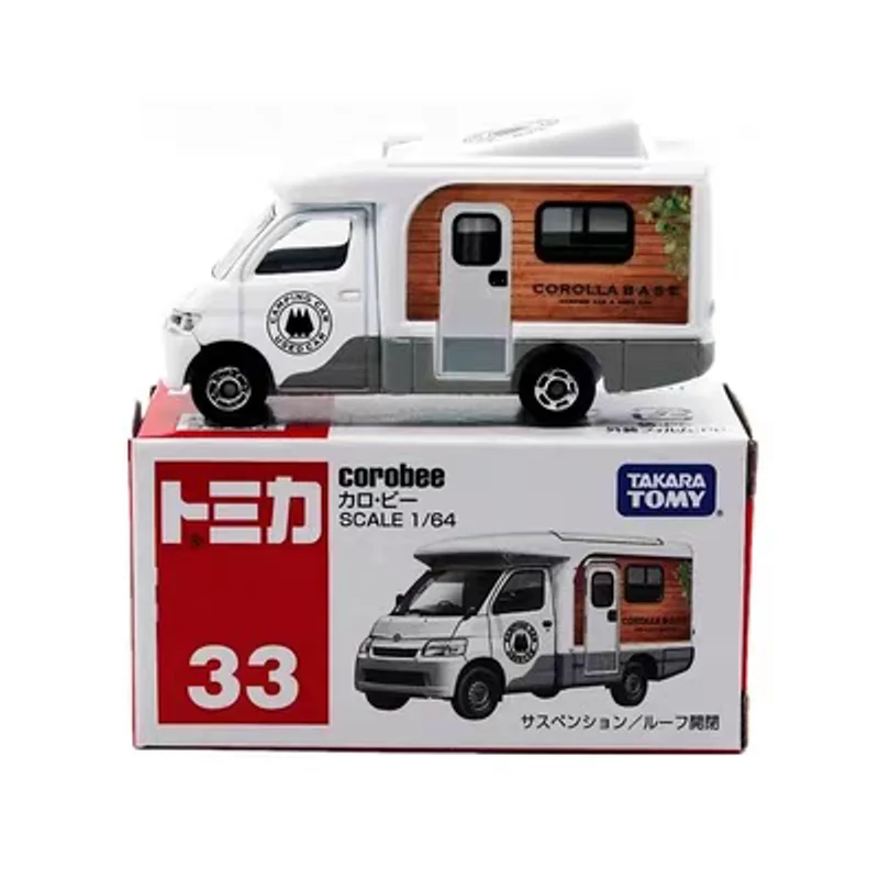 В наличии: Оригинальная коллекционная модель автомобиля TOMY Tomica No.33 Toyota Corolla Camper 1/64 из литого сплава, подарок для коллекционеров