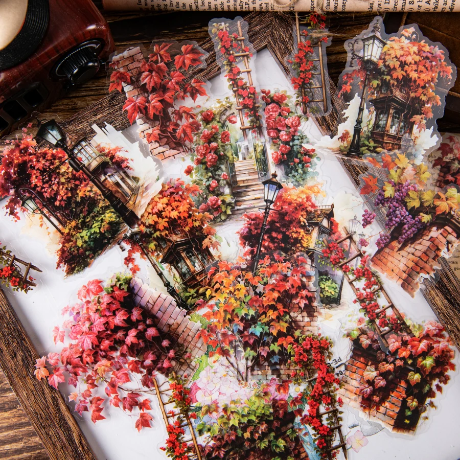 3шт, ретро наклейка для украшения садовой сцены, самоклеящаяся, водонепроницаемая, для декоративного геля для резьбы