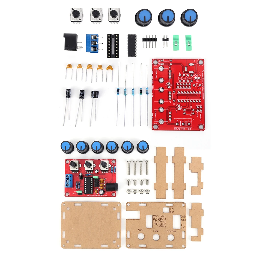 XR2206 Function Signal Generator DIY Kit Frequency Amplitude 1Hz-1MHz Adjustable High-precision Signal Generator Parts 2206CP