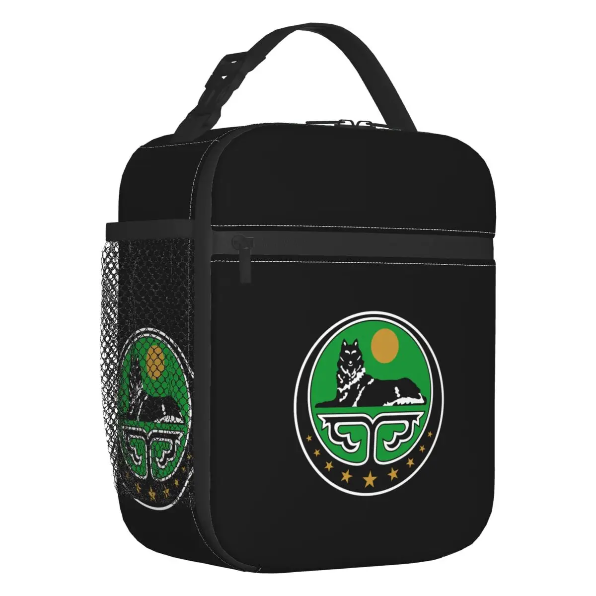 Chechen Resuable Lunch Box for Women Leakproof Chechnya Coat Of Arms Cooler Thermal Food Insulated Lunch Bag Office Work