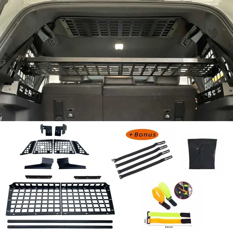 CGZ Molle Panel For Toyota Prado Land Cruiser J250 LC250 2024 2025/ Lexus GX550 Modular Storage Panel Car Rear Trunk Debris Rack