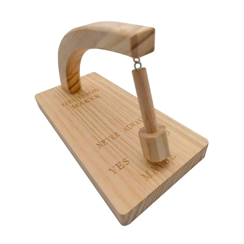 Wooden Magnetic Decision Pendulum Creative Indecision Maker Desktop Stress Relief Ornament Novelty Gift Toy