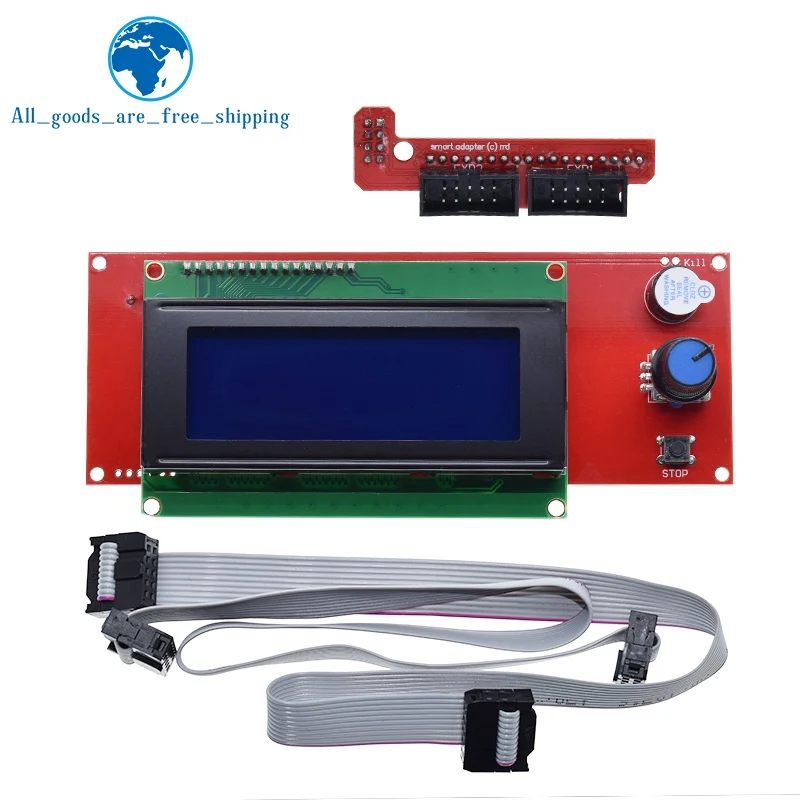 TZT-Contrôleur LCD pour imprimante 3D, fente pour carte SD, rampes 2004, écran Reprap, 1.4