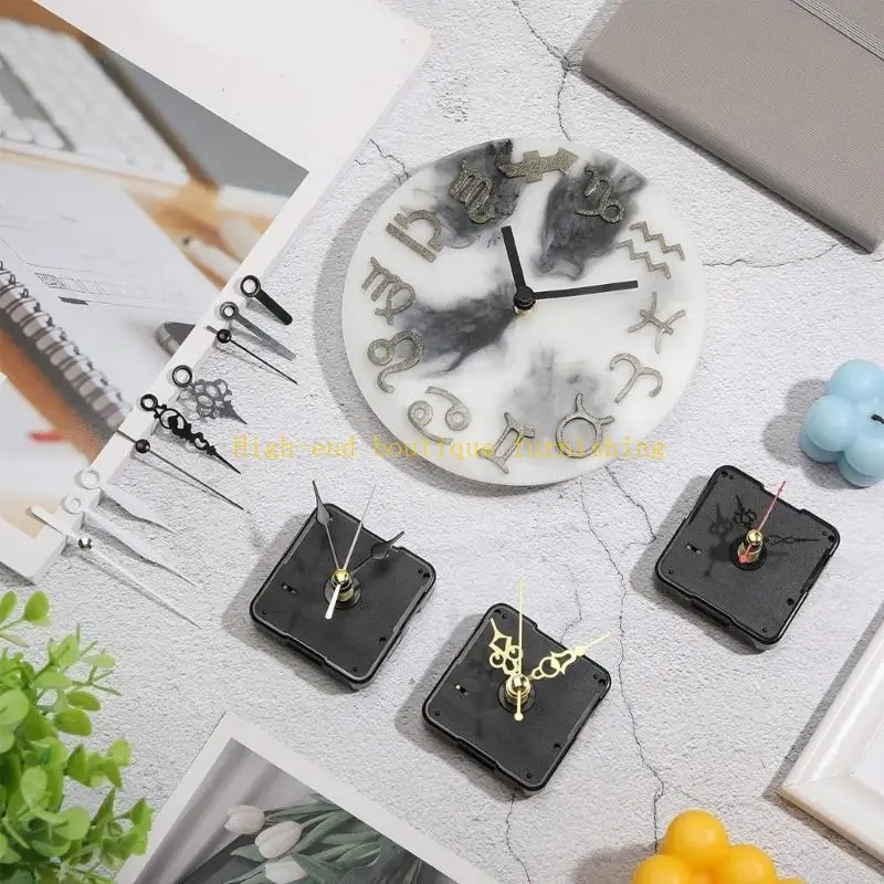 L9NB DIY Ceramic Wall Clock Movement Mechanism Repair Part Replacement for Clock Panel within 5-8mm/0.19-0.31