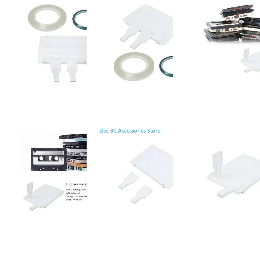 Y51A Reel to Reel Tape Recorder Splicing Block for Recording Devices 1/2 1/4Inch Tapes Splicing Plate Set