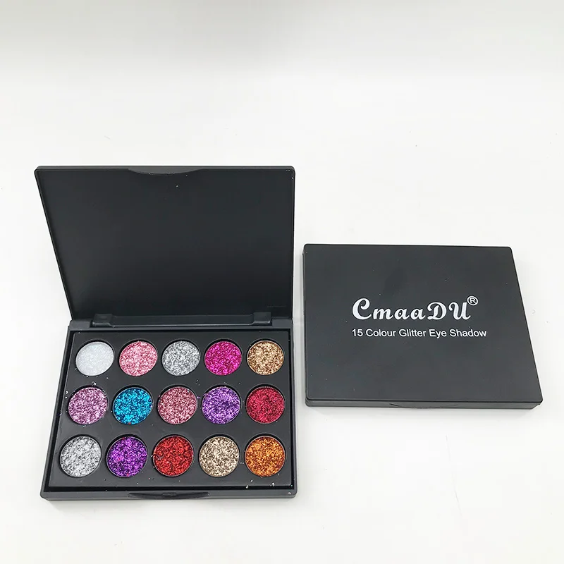 Custom Logo Eye Shadow Palette Colorful Shadow Pallet Glitter Shimmer Makeup Pigment Matte Eyeshadow