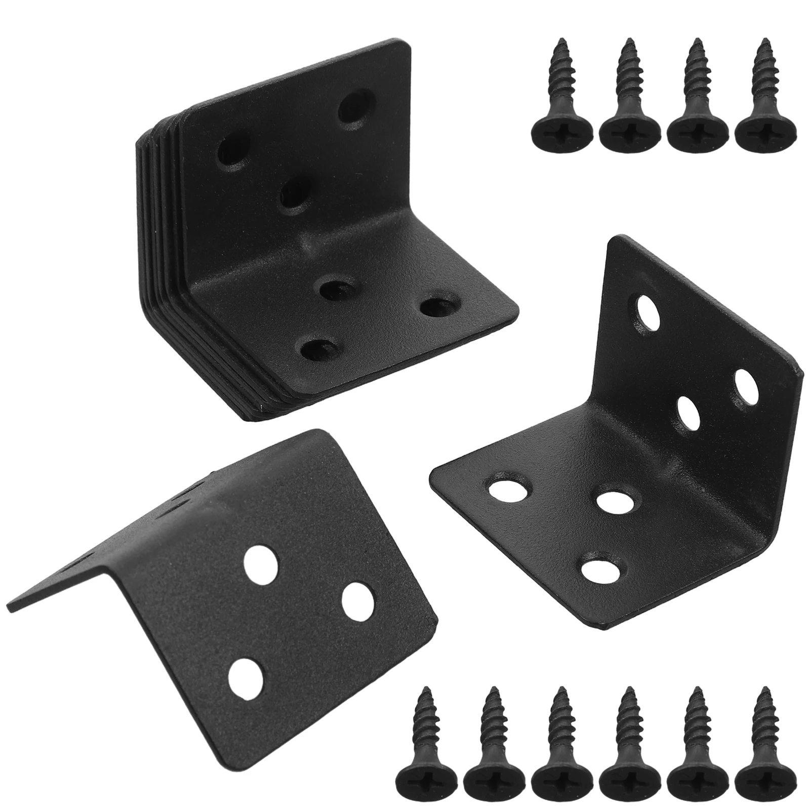 

Cold Rolled Steel 90 Degree Angle Brackets Shelf Support Heavy Duty Wood Metal Corner Braces Table Connector Kitchen Cabinet