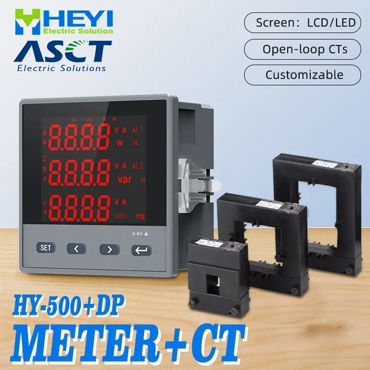 HY-501-6A4 AC380V and DP-58 1000/5A current transforms voltage meter mini digital voltmeter for car