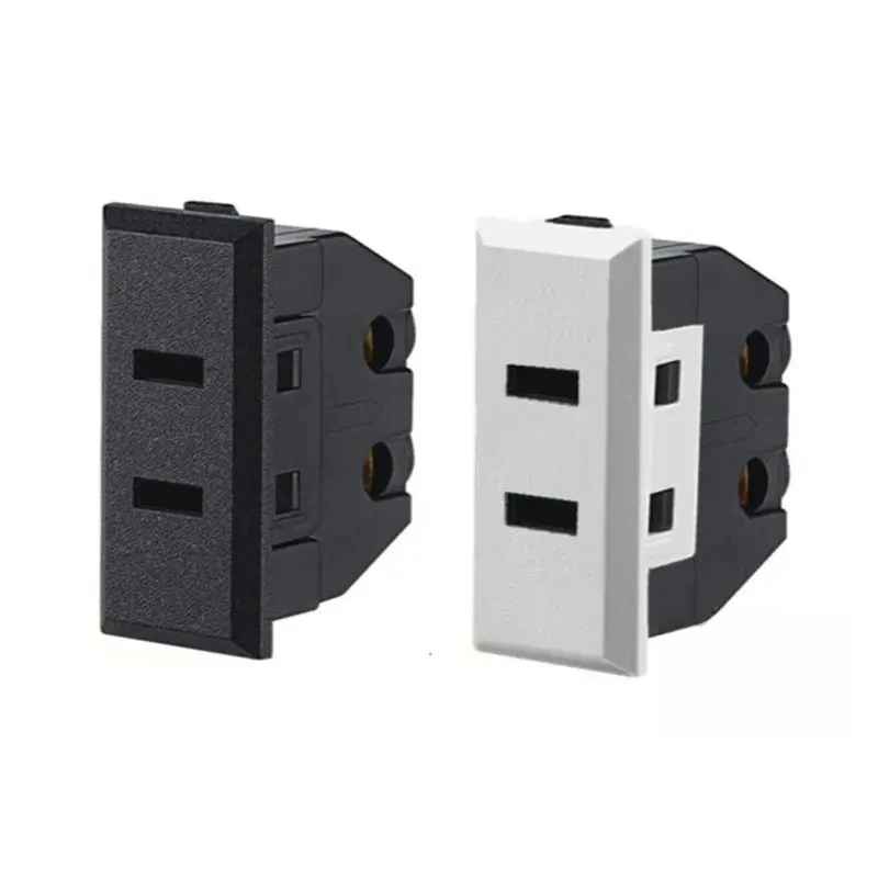 

Card embedded national standard two pin socket with protective door two hole power socket 2-core AC socket