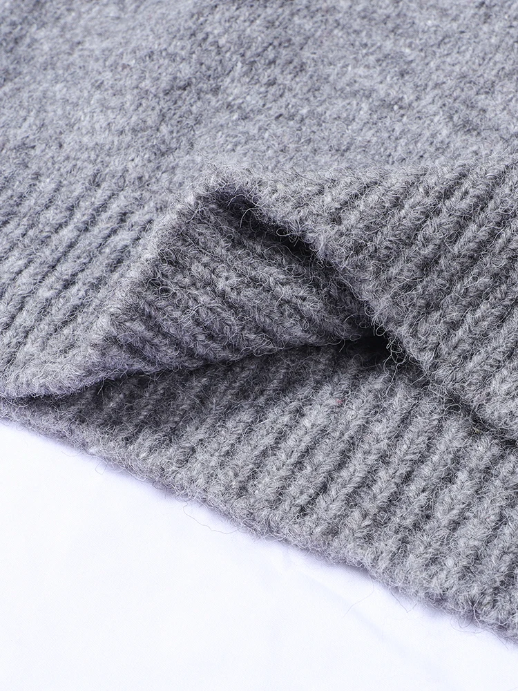 Maglione lavorato a maglia ciliegia ispessito da donna Girocollo ampio Stile pigro Top Design-Focalizzato Autunno Inverno Moda 2025