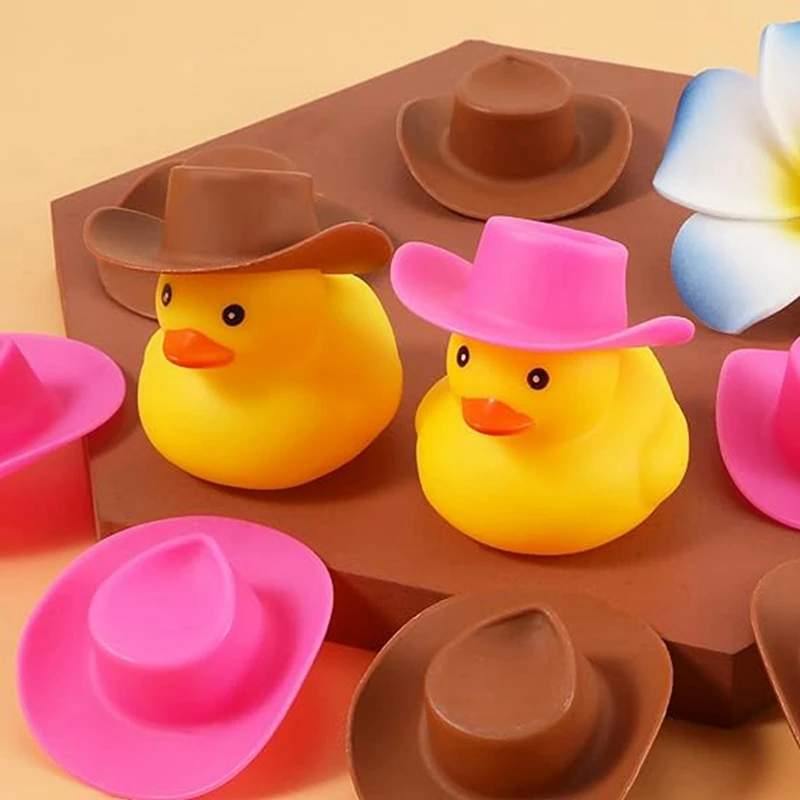 Alta calidad-30 Uds Mini sombrero de vaquero sombrero de Barbie occidental para suministros de decoración de fiesta de caballos de cumpleaños