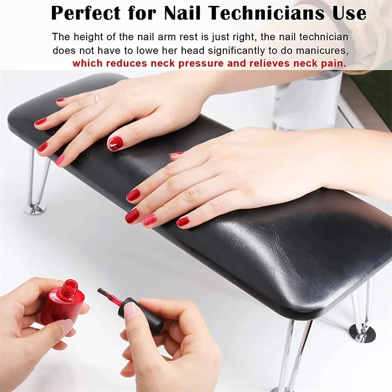 Nail Arm Rest with Bracket Professional Stand Table Desk for Home Nail Dryer Nail Arm Rest Hand Pillow Cushion Table Manicure