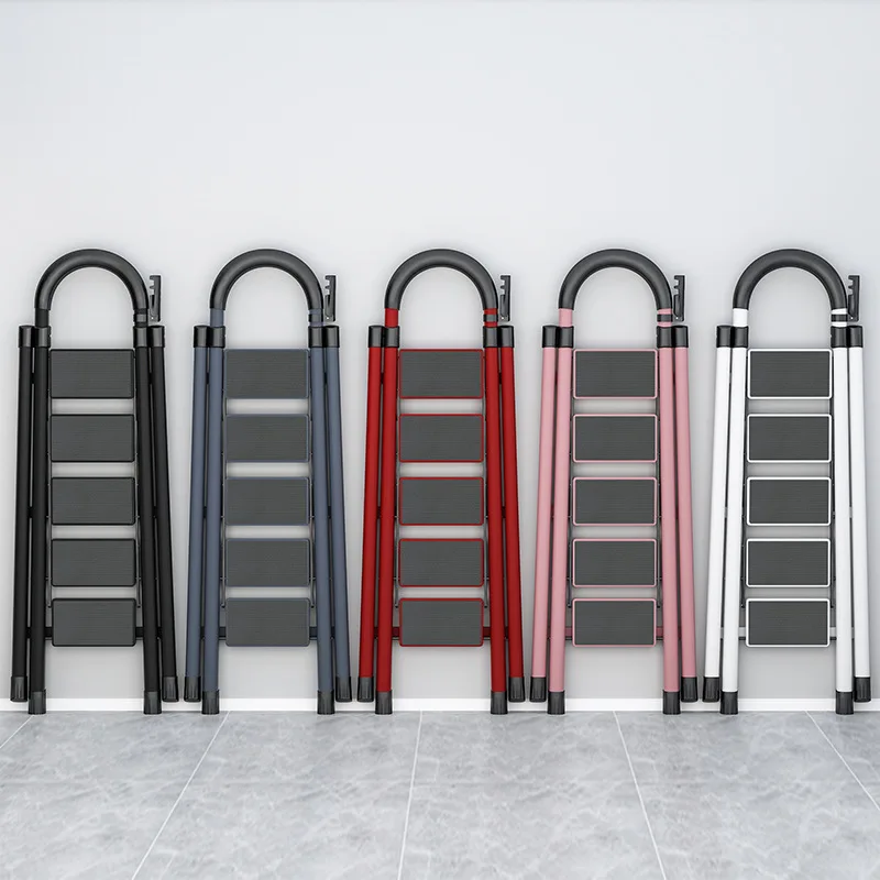 Ladder Household Folding Ladder Indoor Multifunctional Herringbone Step Ladder Thickened Telescopic Portable Climbing Ladder