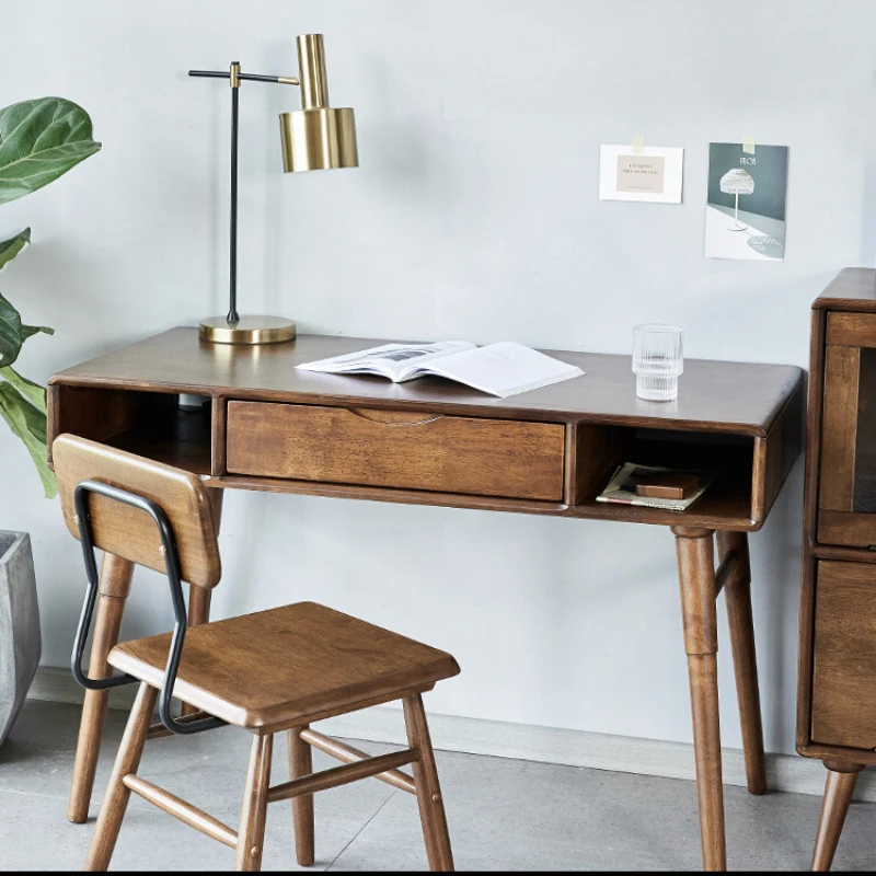 

Solid wood modern minimalist bedroom study small computer desk