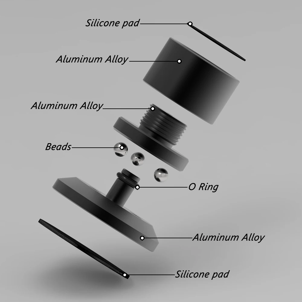 SP6553 Динамики с большими гвоздями Ноги Усилитель Шасси Стальные бусины Противоударный амортизатор Подушечка для ног Подушечка для ногтя Подушечка для ногтей Вибрационная основа