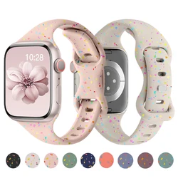Slim Silicone for Apple watch Band 42mm 40mm 38mm 41mm 45mm 44mm 49mm 46mm bracelet iwatch Series 10 9 8 7 6 5 4 SE Ultra 3 2