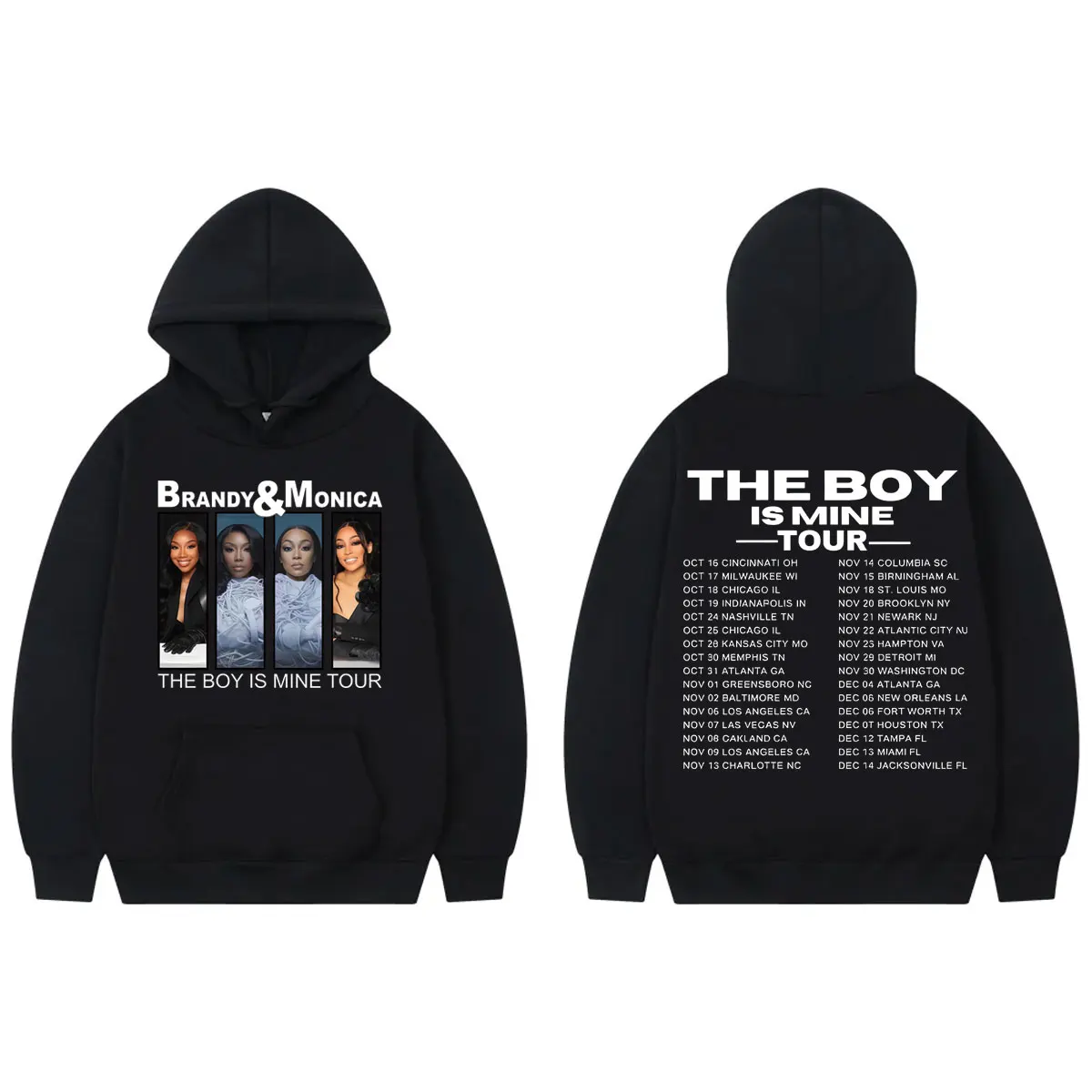 

Singer Brandy & Monica The Boy Is Mine Tour 2025 Hoodie Fashion Aesthetic Hooded Sweatshirt Men Women Casual Oversized Pullovers