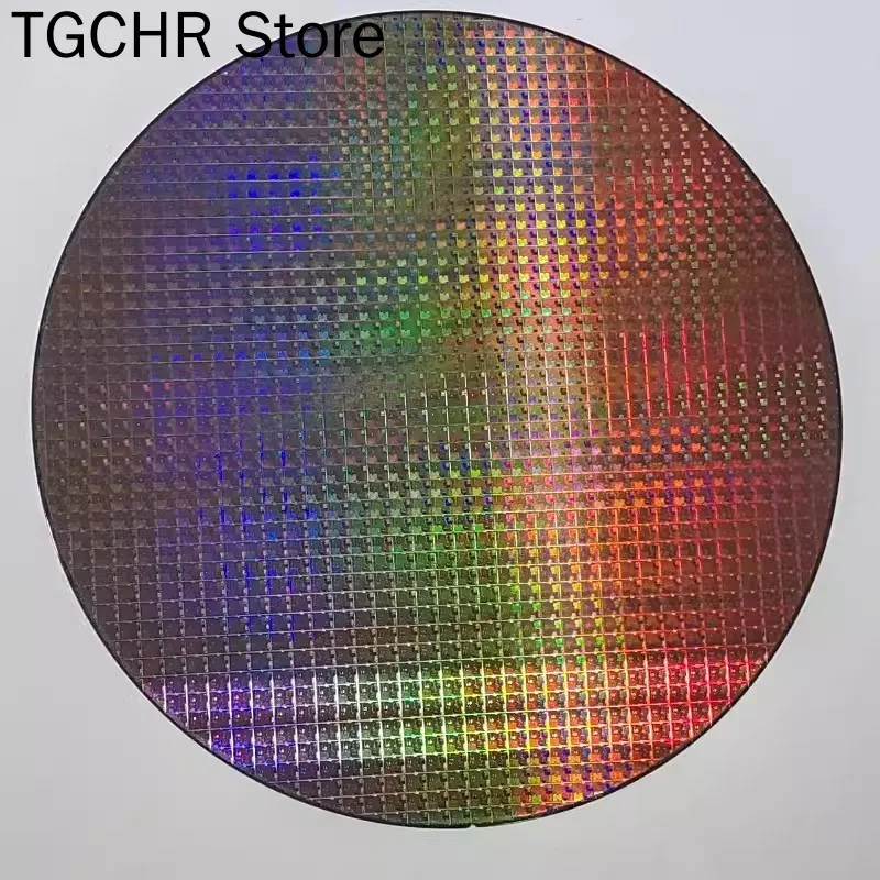 12 8 inch CPU Wafer Science and Technology Pendulum Piece Birthday Gift Photoetching Circuit Chip Semiconductor Silicon Wafer