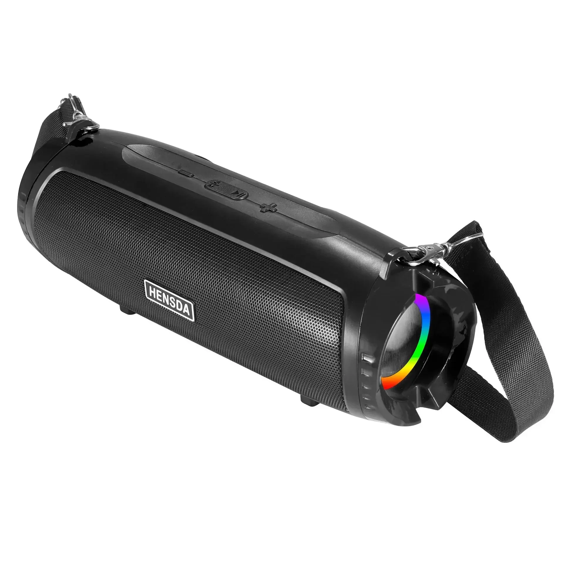 Alto-falante Bluetooth sem fio multifuncional, mini alto-falantes, portátil, caixa de som de alta potência, luz colorida RGB, subwoofer com rádio FM