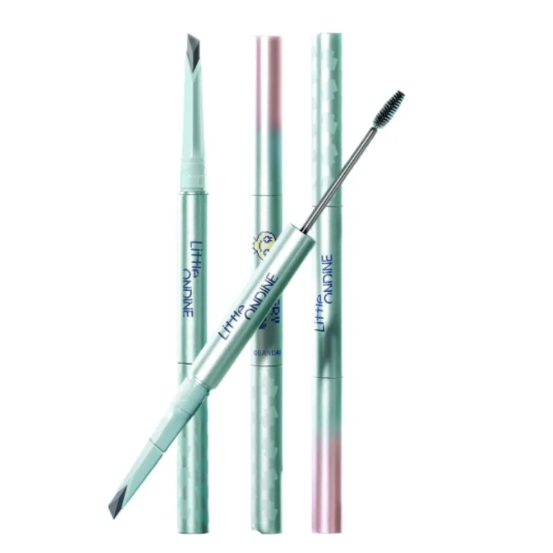 Little Ondine Dual-Ended Eyebrow Pencil Waterproof Natural Fluffy Brows,2-in-1 Precision Brow Definer Brow Soap Makeup Kit
