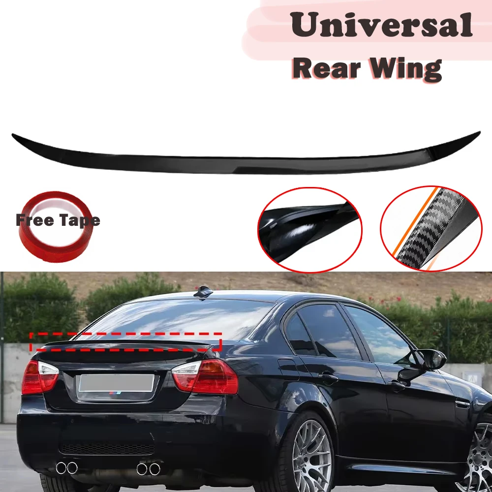 1,2 m Auto Hinten Stamm Spoiler Lip Universal Dach Schwanz Flügel Lip Fit Für Benz Audi A3 BMW E90 e46 Auto Racing Limousine Zubehör