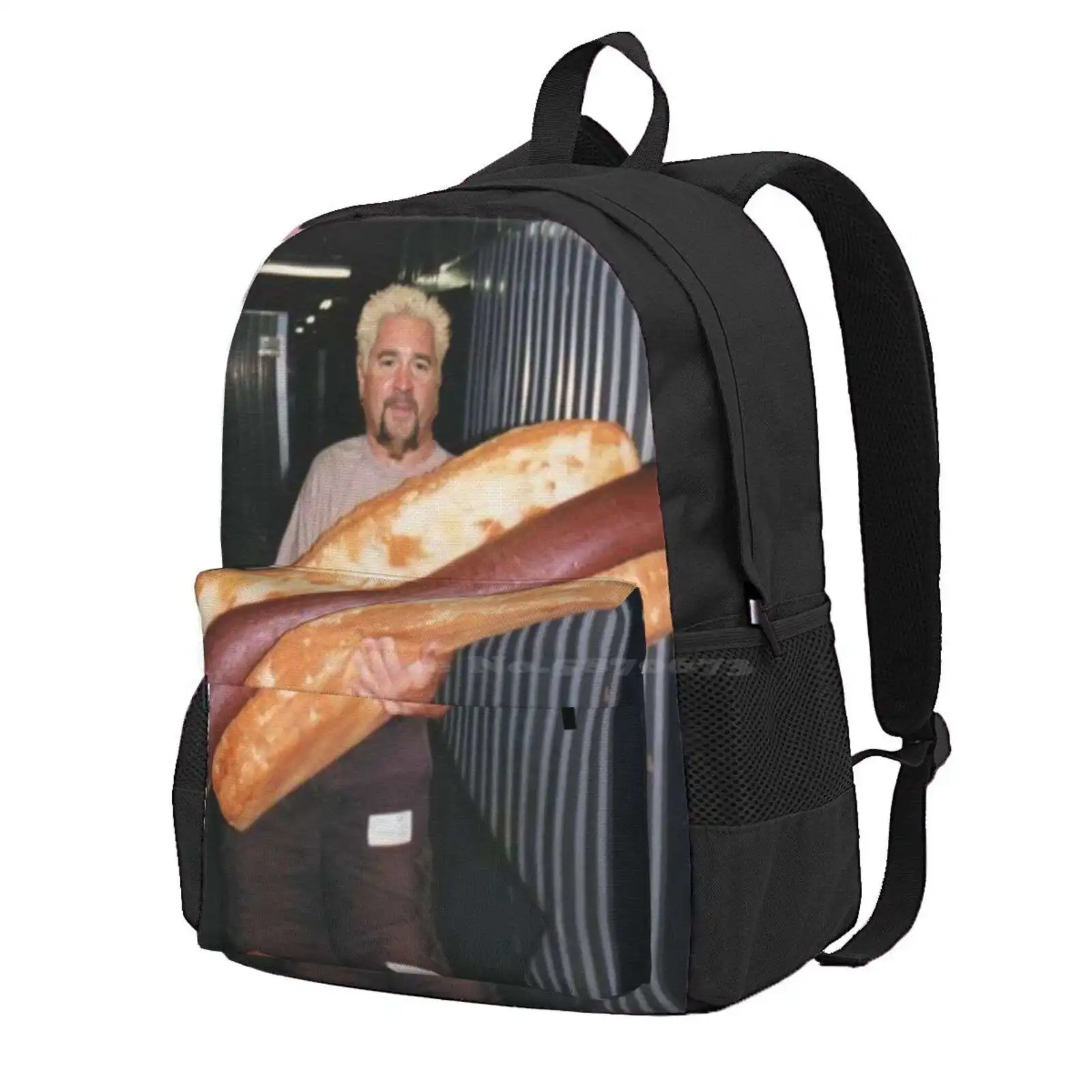 Guy Fieri And His Wieney Hot Sale Schoolbag Backpack Fashion Bags Flavortown Hot Dog Guy Fieri Hotdog