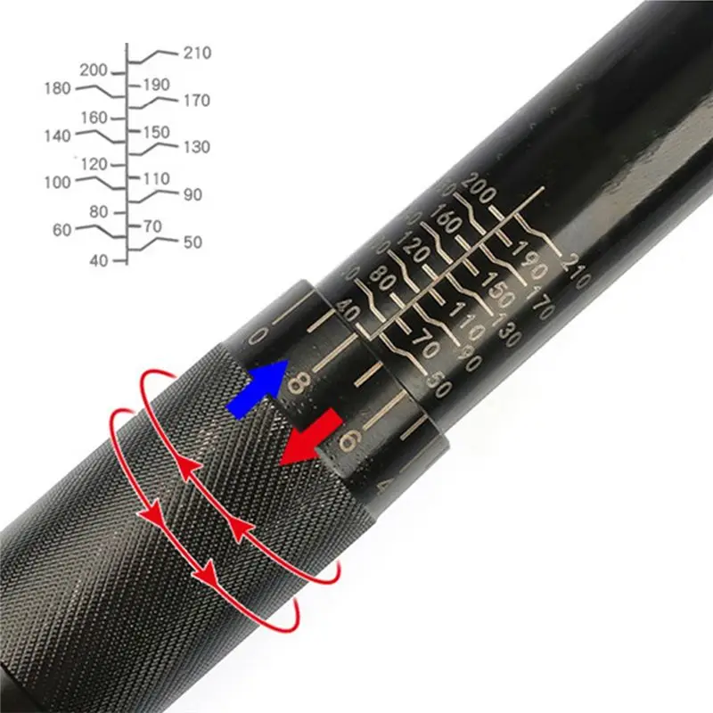 AEE6-1 PCS Torque Wrench 1/2Inch Auto Repair Tire Preset Torque Wrench Steel 28-210N.M