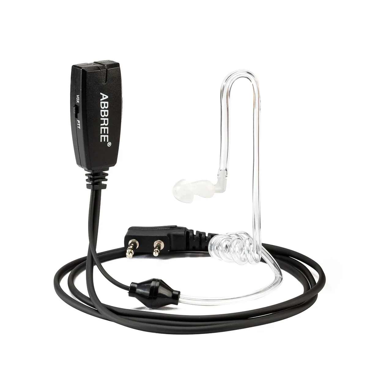 

ABBREE Air Acoustic Tube Наушник Гарнитура VOX 2-контактный разъем K для Kenwood TK-208/308 Baofeng BF-888S UV-5R UV-82 TYT Walkie Talkie