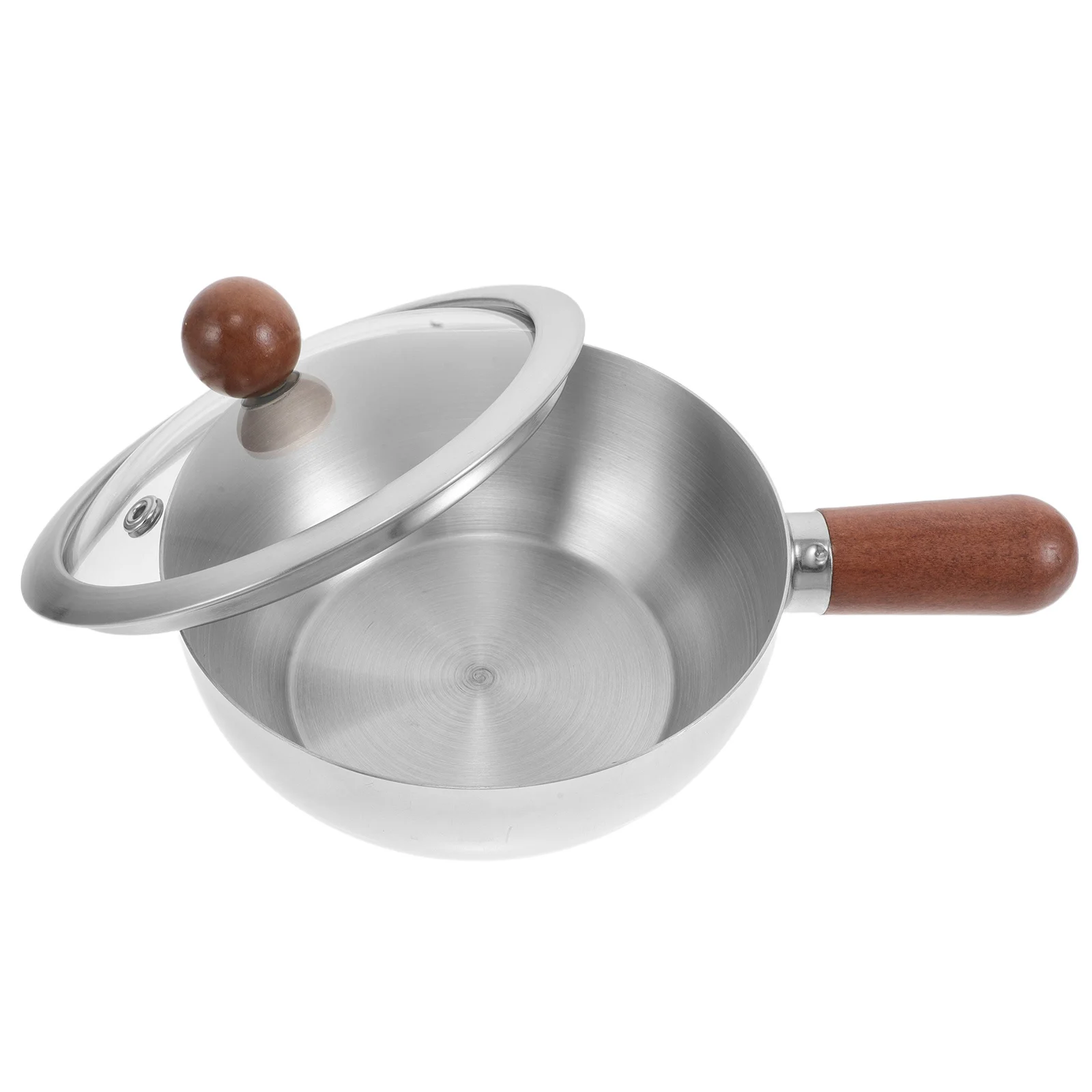 

Walnut Wood Soup Single Handle Noodle Natural Handmade Stew Cereal Bowl Ergonomic Design Kitchen Bowl Home Use