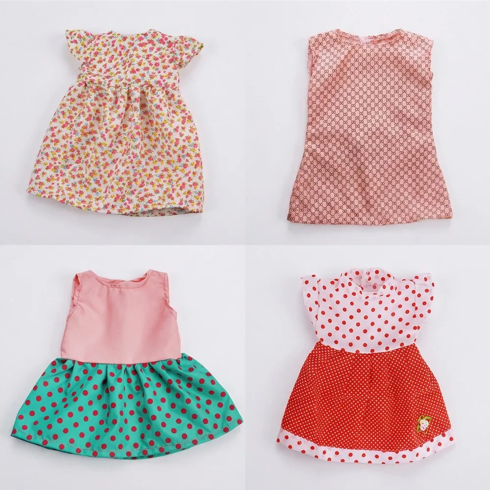 4Pcs/set Doll Clothes Dresses Top+Pant Pajamas Daily Set For 43CM  Doll&18Inch American Doll Clothes,Festival Gift Girl