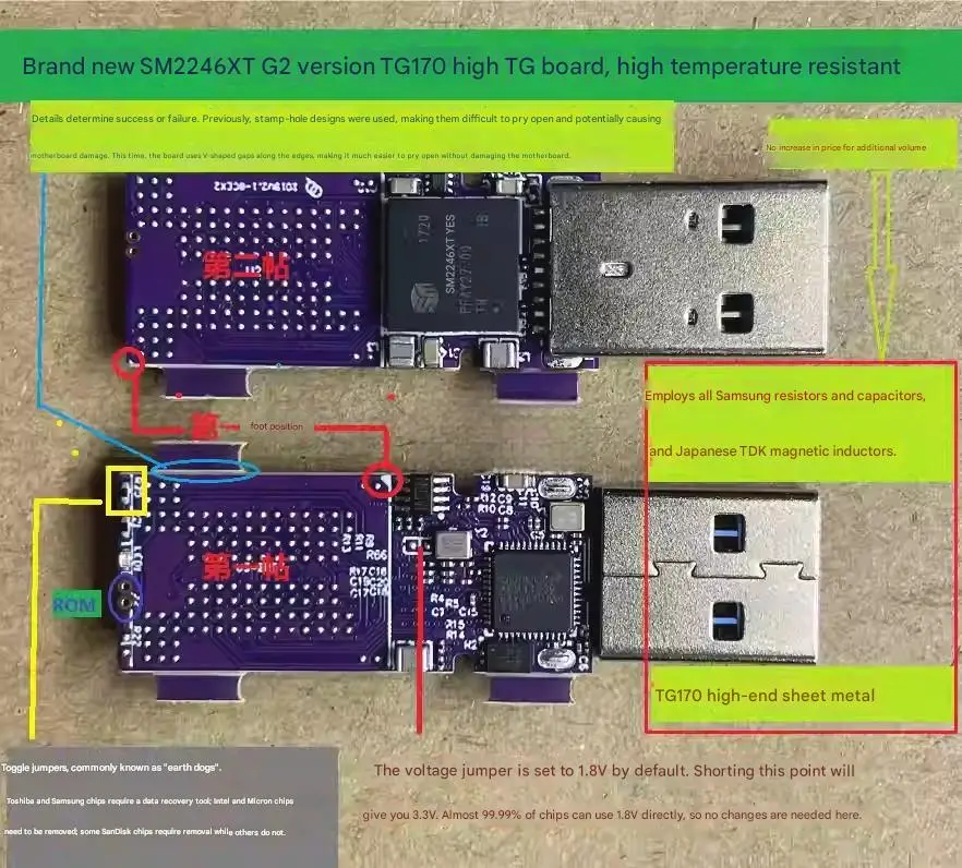 2246XT G2 Solid-State USB Drive with CNC-Machined Housing 4K WTG High-Speed Motherboard