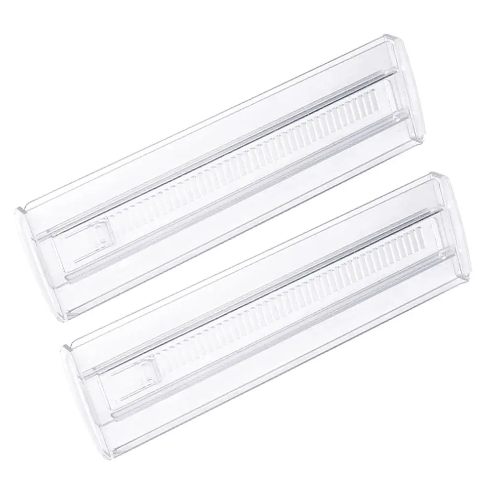 2Pcs Adjustable Drawer Partition Board Clear Ps Material Sturdy Wear-Resistant Drawer Organizer for Clothes Underwear Socks Bras