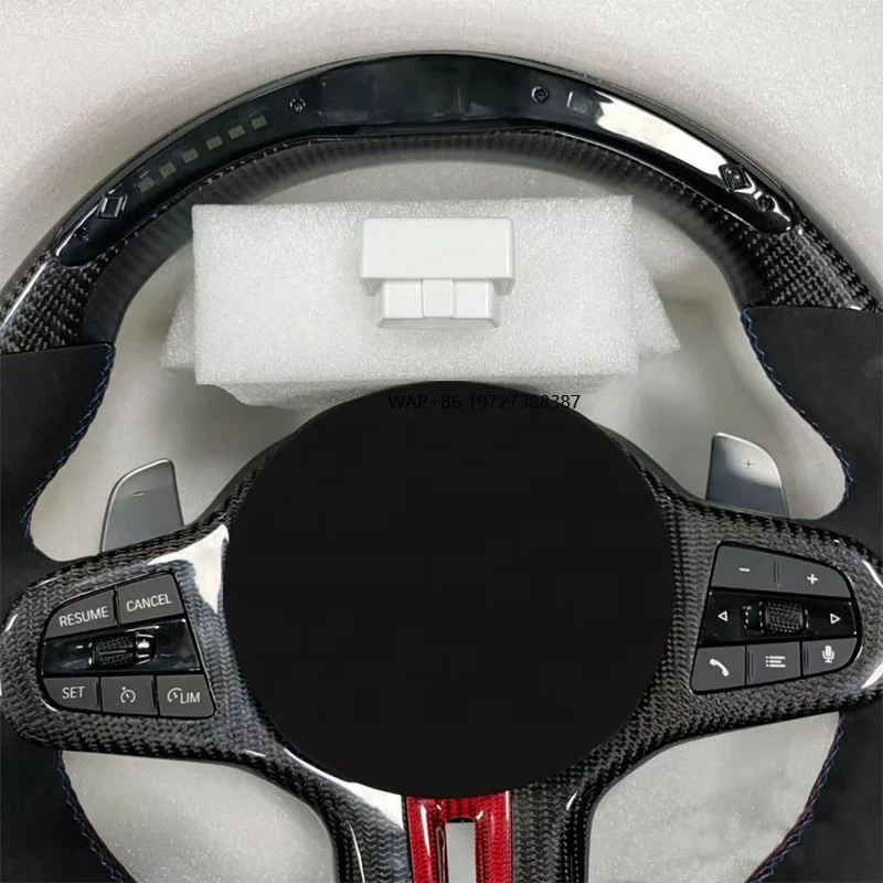 

Race Car Parts Steering Wheel Cover Carbon Fiber Racing Car Game Steering Wheel Car Steering Wheel Game for 3 Series