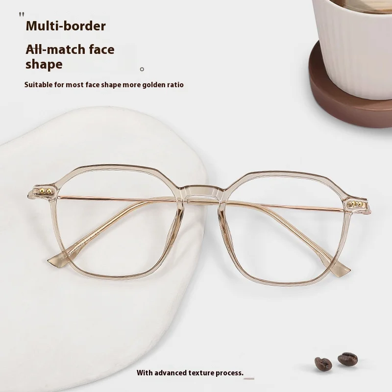 Retro square full frame TR90 glasses men and women anti-blue light optical glasses prescription glasses for myopia and hyperopia