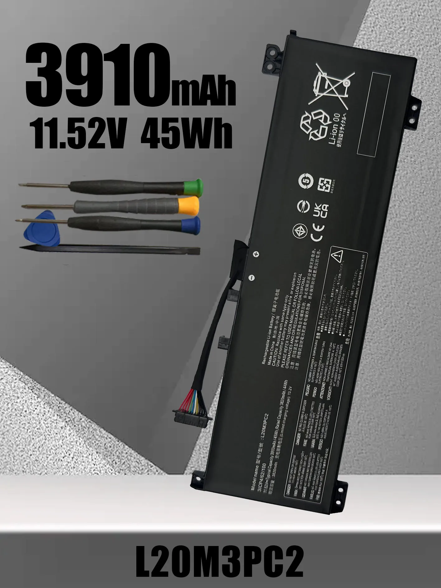 Suitable for the all-new Lenovo L20C3PC2 L20M3PC2 L360-15 L20C3PC2 laptop battery