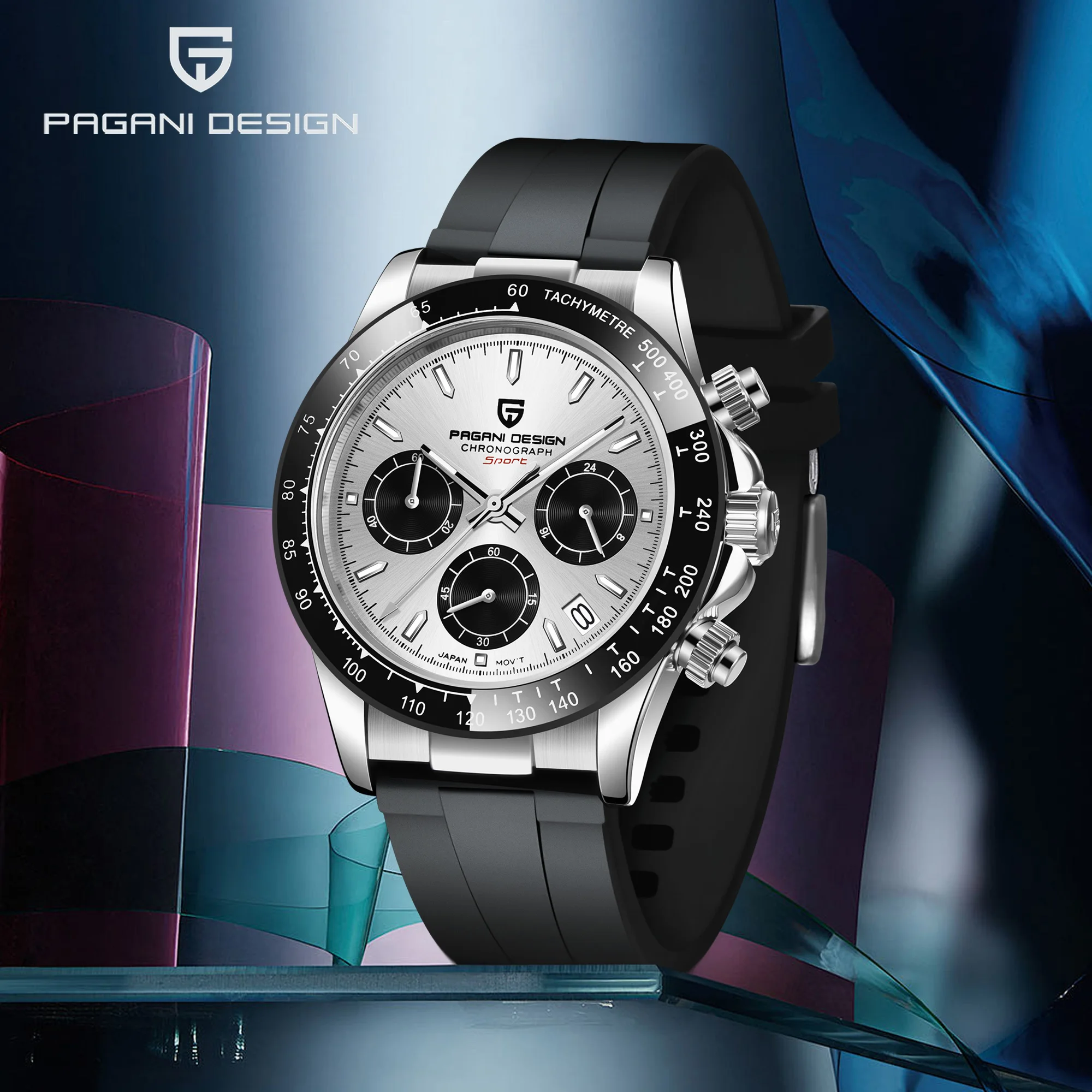 

Pagani Design 2025 Luxury Men's Chronograph automatic watch Waterproof Stainless Steel Sports Sapphire Mirror Clock reloj hombre