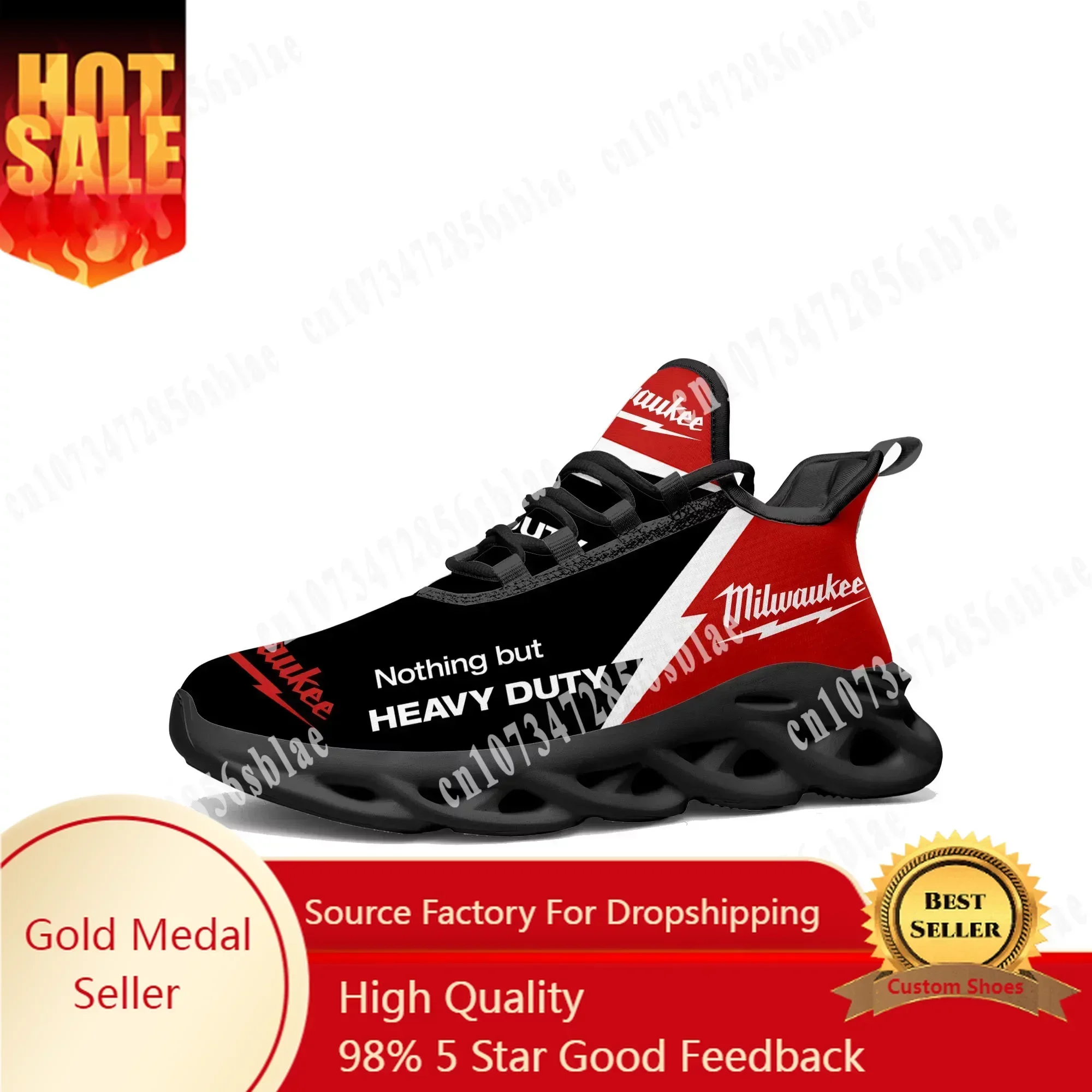 

Nothing but HEAVY DUTY Flats Sneakers Mens Womens Sports Running Shoes Fashion Customization Shoes Lace Up Mesh Footwear Black