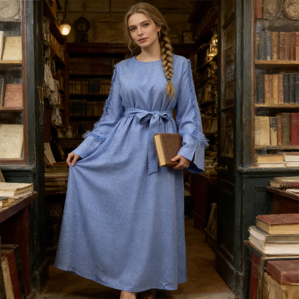 

Eid Kebaya Muslim Modest Dress Kaftan Abaya Dubai for Women Caftan Marocain Robe Femme Musulmane Vestidos Jalabiya Ramadan Gown