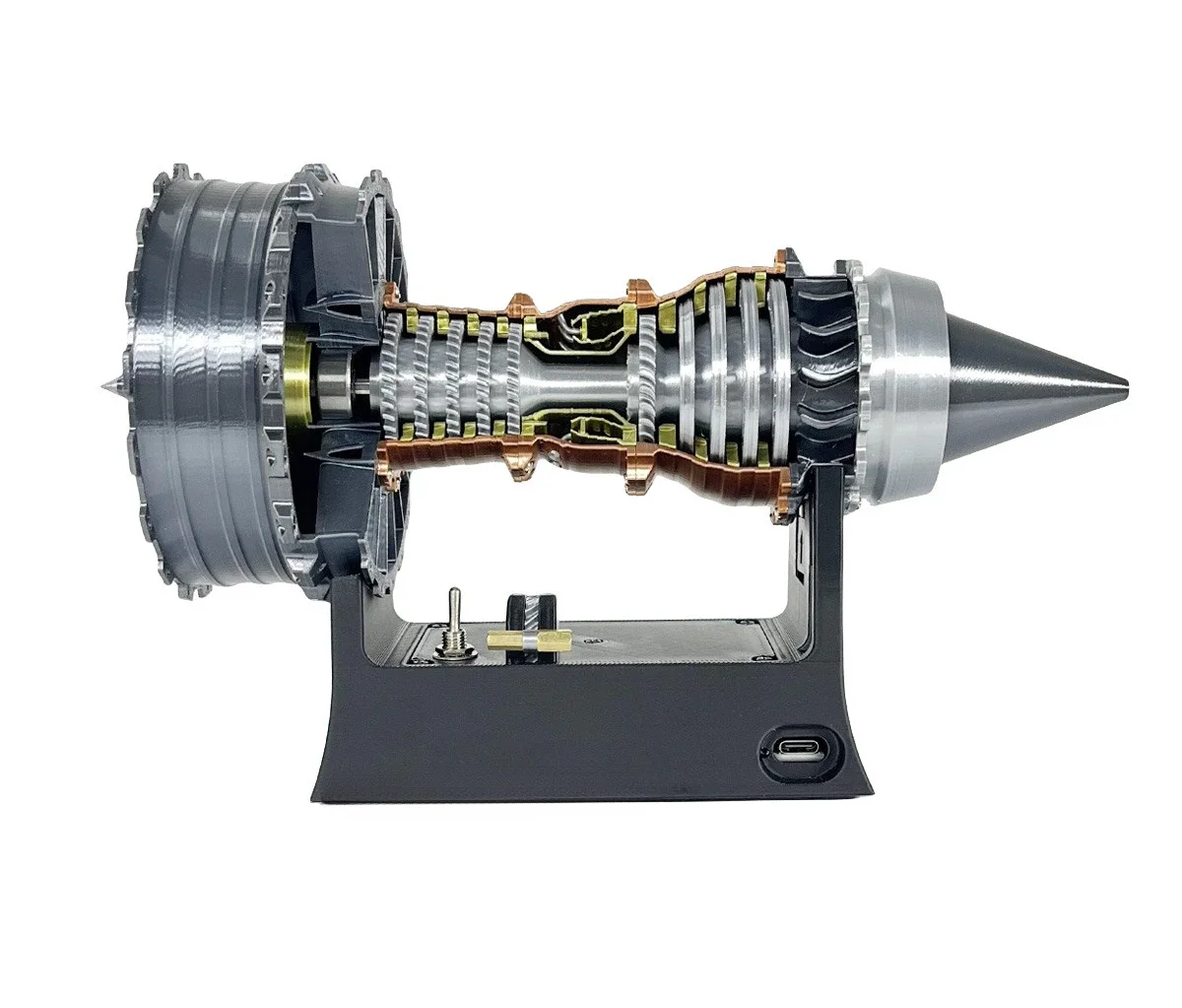 25Cm small Rolls-Royce turbofan engine model aero-engine 3D printing